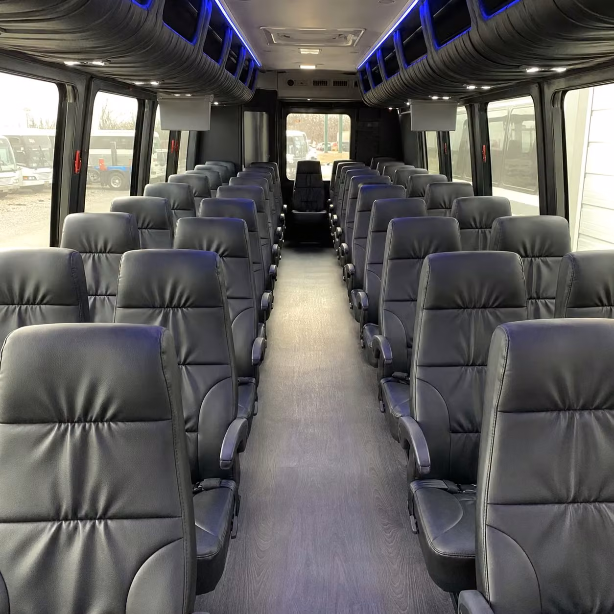 25 passenger minibus interior