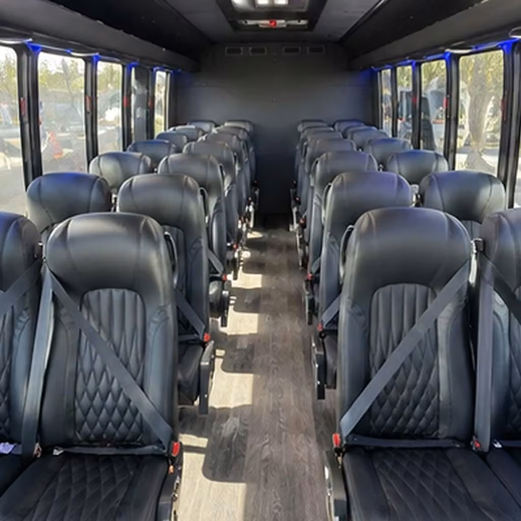 28 passenger minibus interior