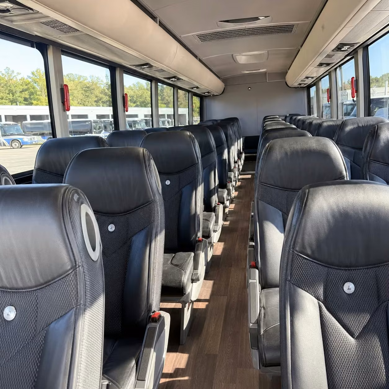 round rock charter bus interior